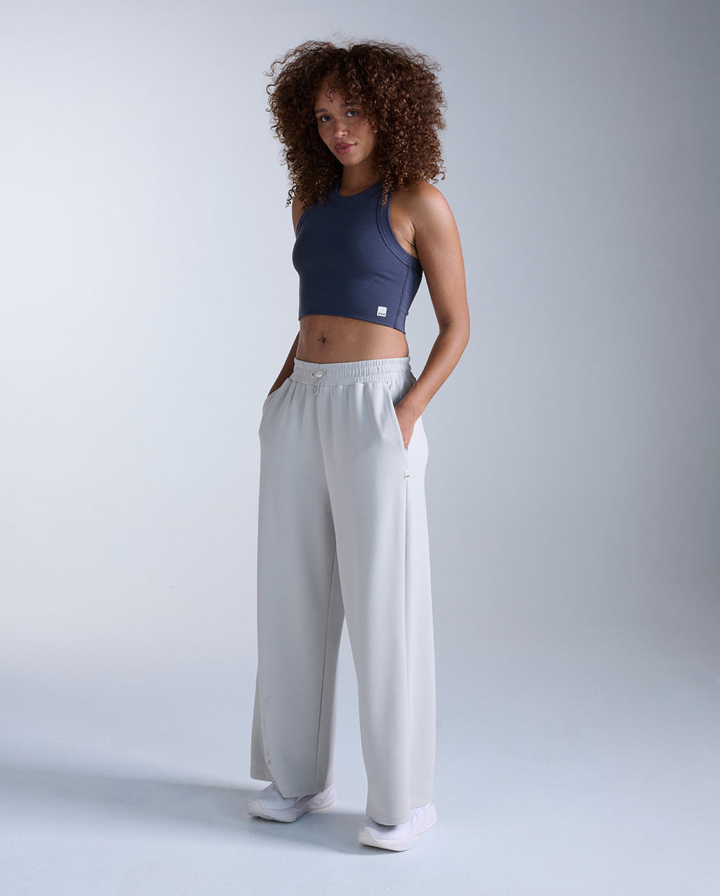 Fluid Tencel Ribbed Crop Tank