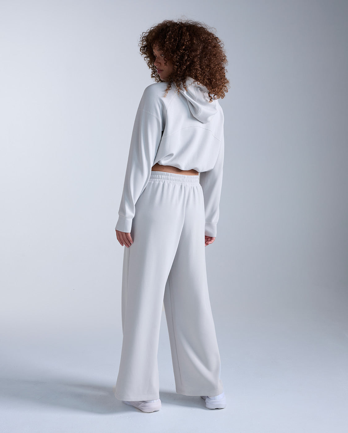 Wonderluxe Sand Washed Cropped Hoodie