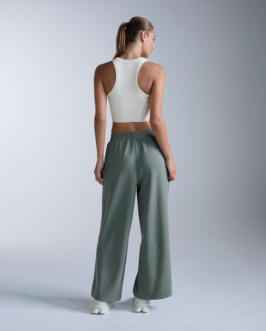 Fluid Tencel Ribbed Crop Tank