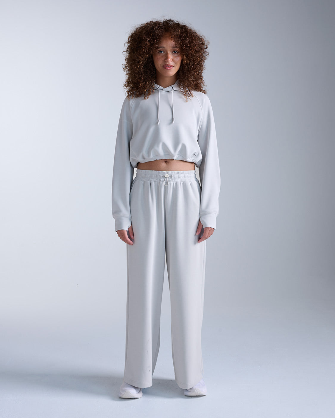 Wonderluxe Sand Washed Cropped Hoodie