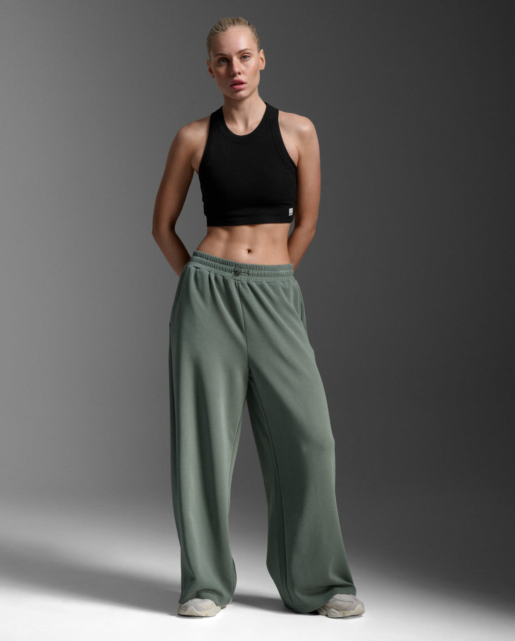 Wonderluxe Sand Washed Wide Leg Pants