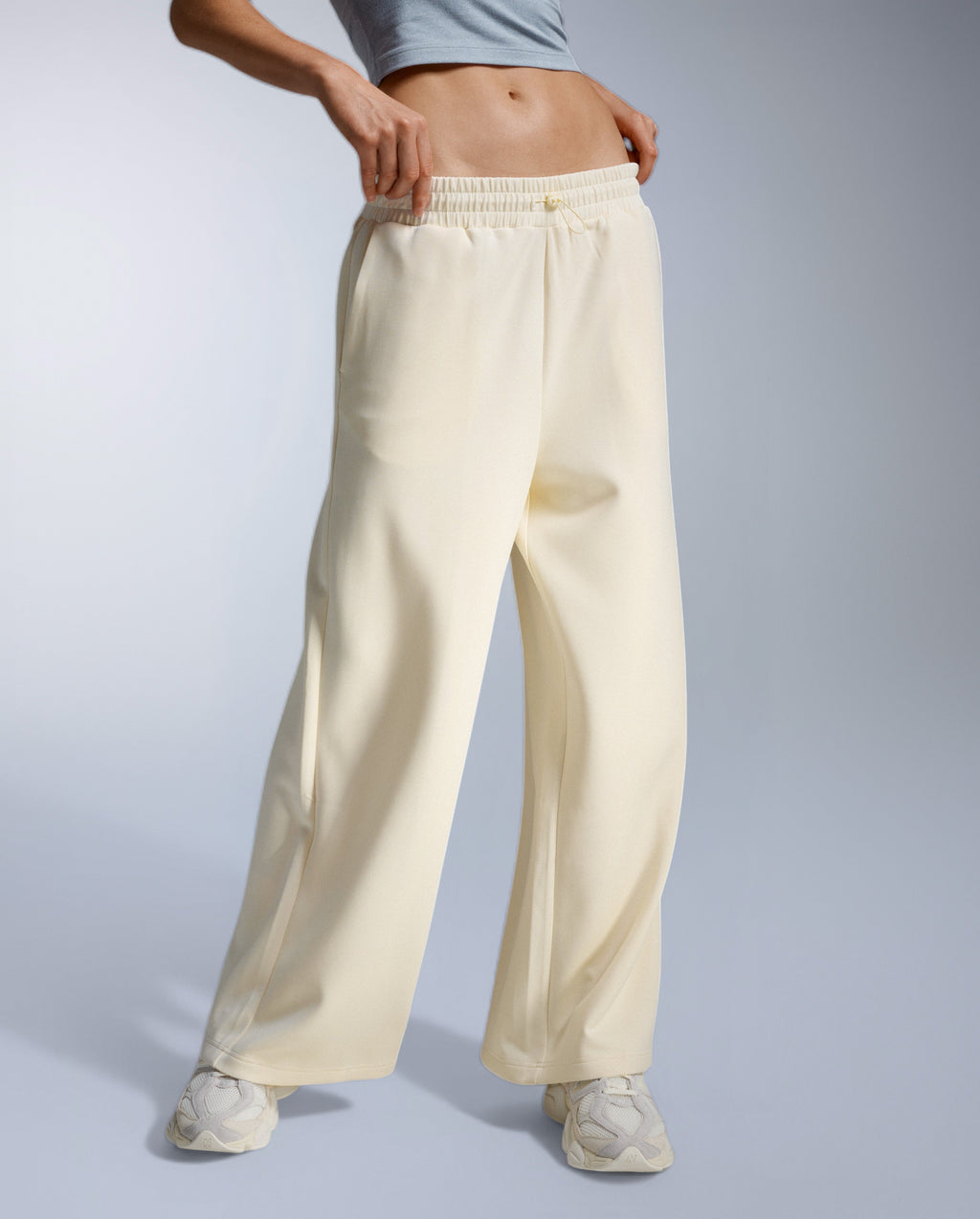 Wonderluxe Sand Washed Wide Leg Pants