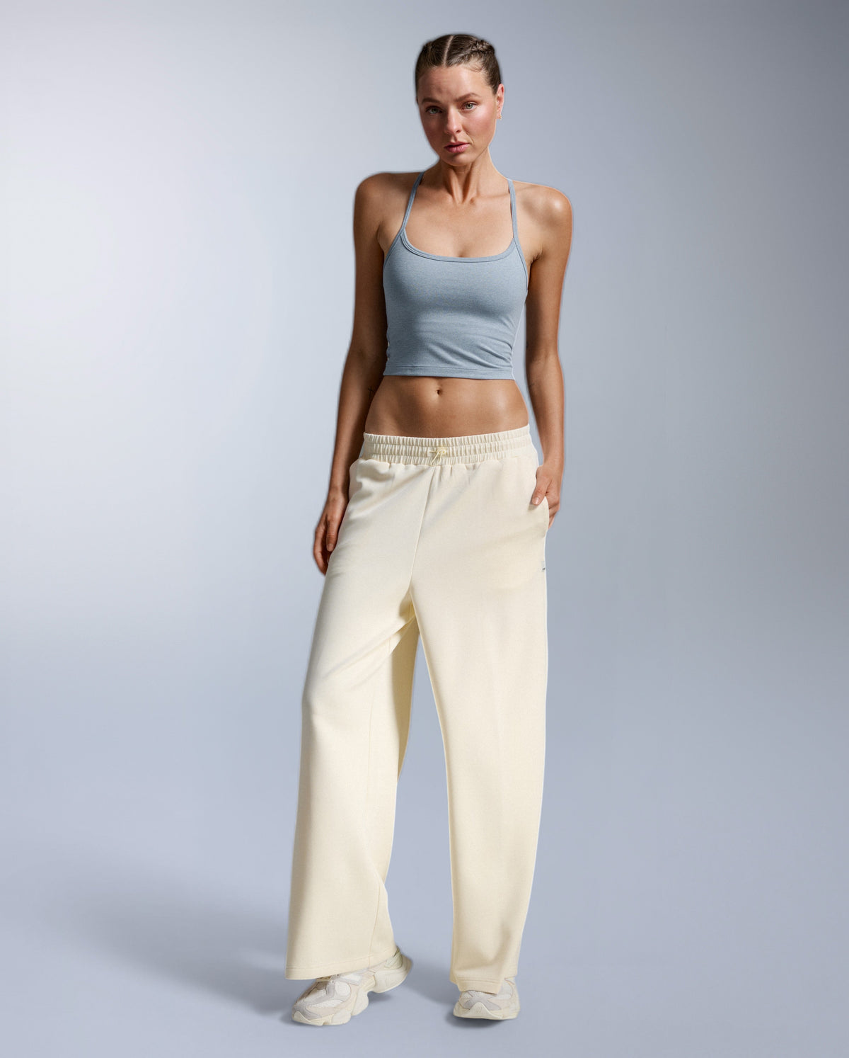 Wonderluxe Sand Washed Wide Leg Pants
