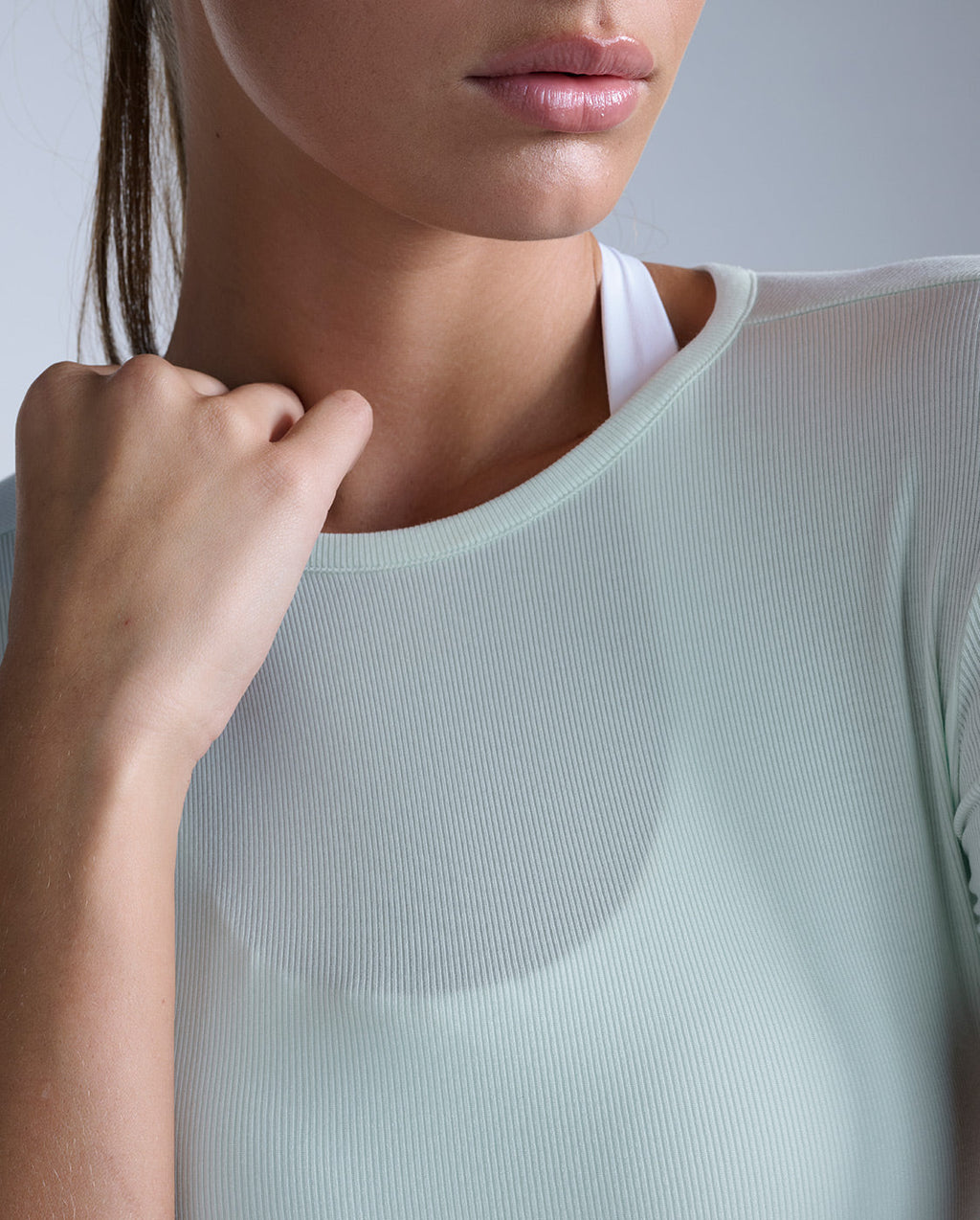 Fluid Modal Ribbed Crop Tee