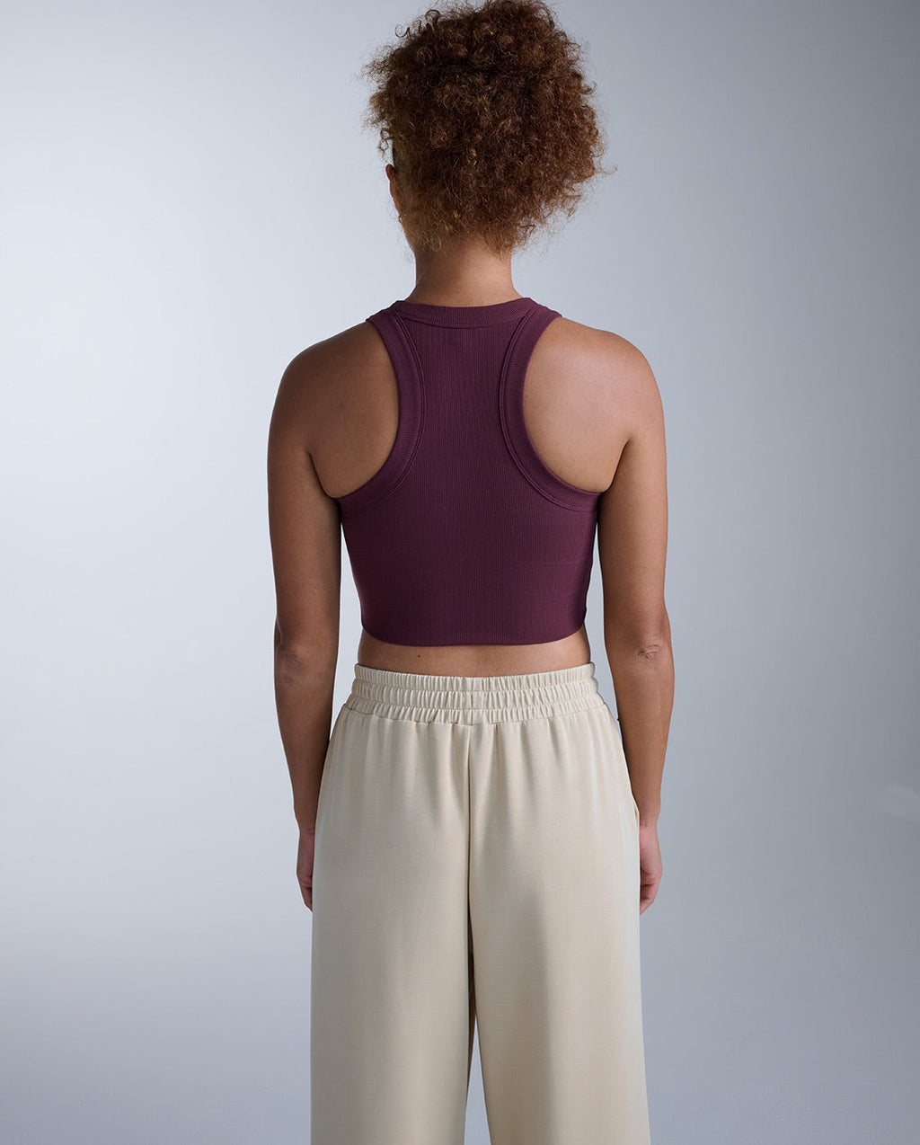 Fluid Tencel Ribbed Crop Tank