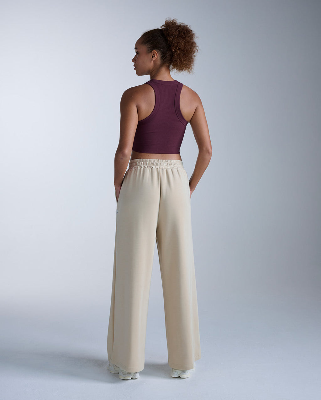Fluid Tencel Ribbed Crop Tank