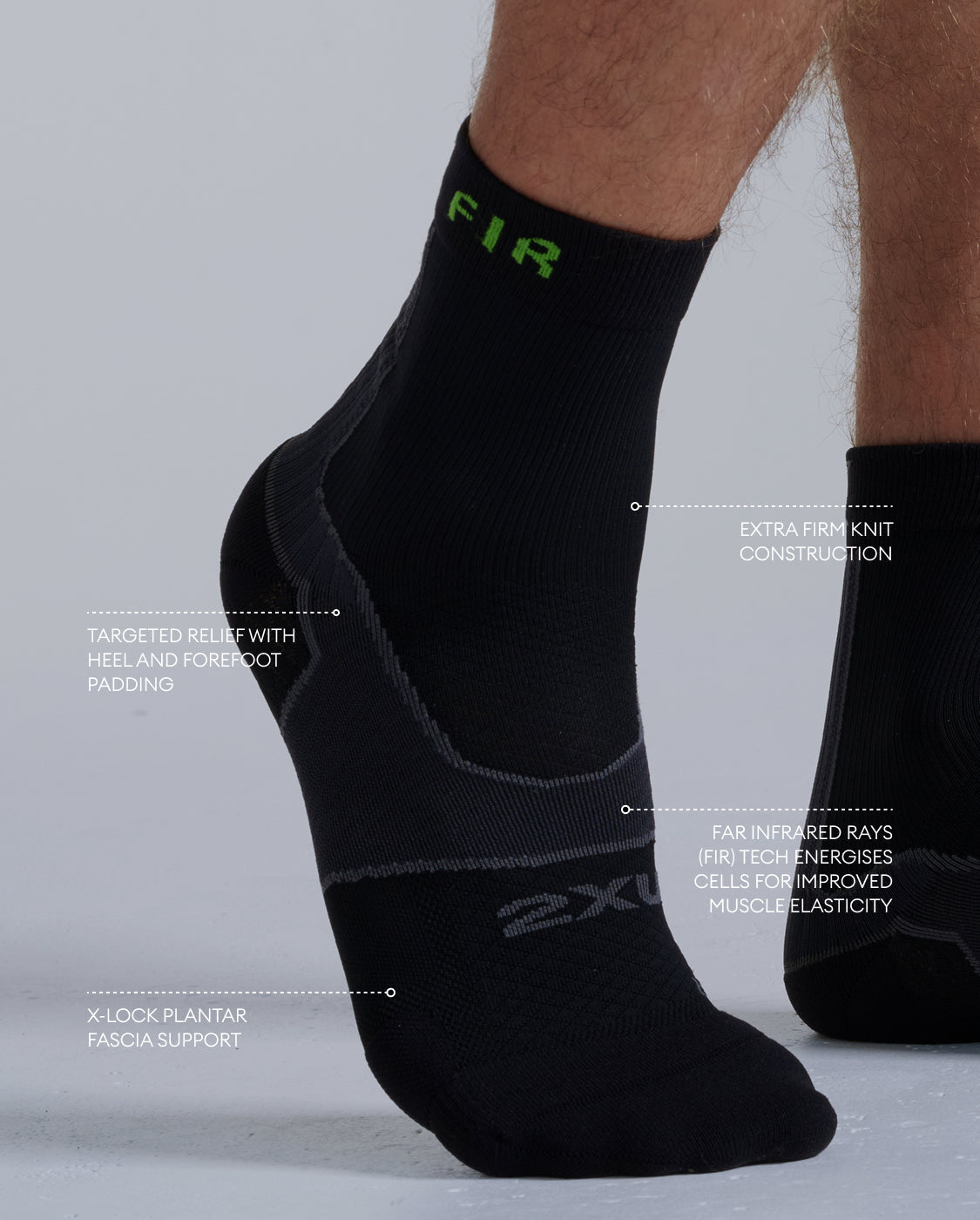 Recovery Achilles Crew Socks with FIR