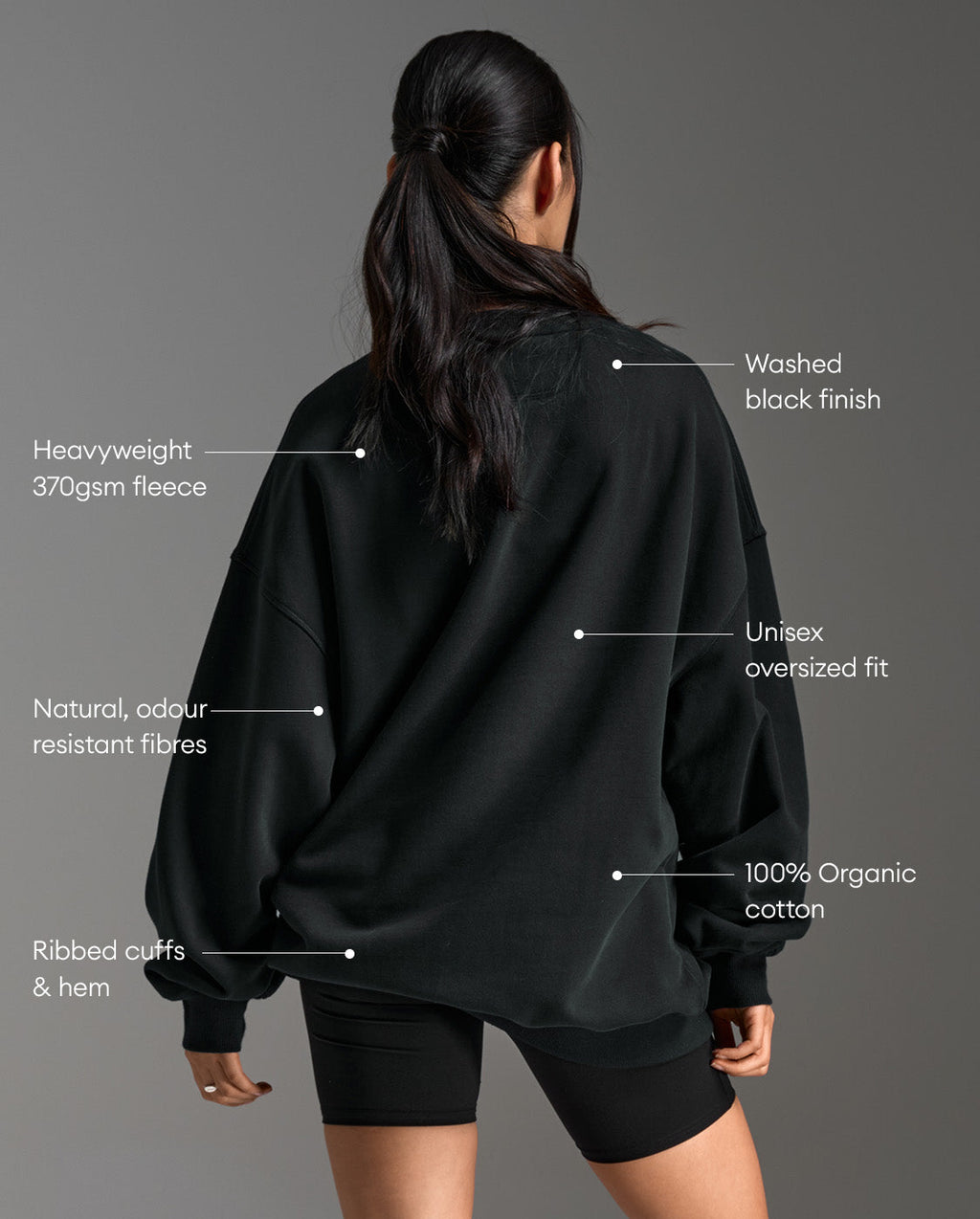 EZ Oversized Organic Cotton Crew