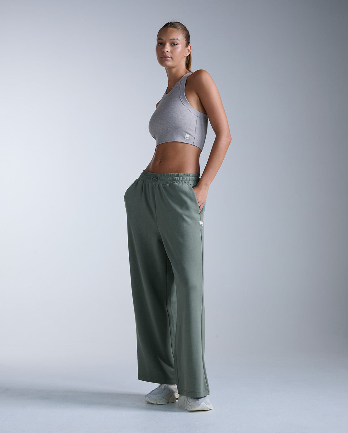 Fluid Tencel Ribbed Crop Tank