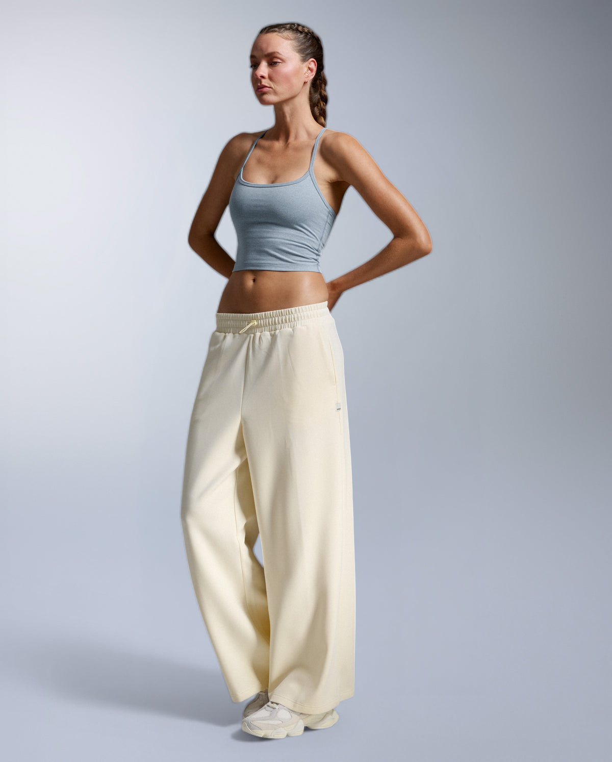 Wonderluxe Sand Washed Wide Leg Pants